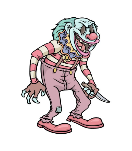 Scary Clown Drawing
